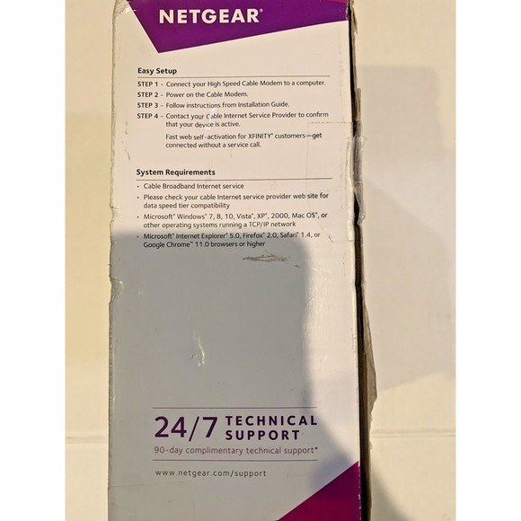 NETGEAR CM500 Hi Speed Cable Modem 680 Mbps. w/ DOCSIS 3.0 (SEE PHOTOS) - Picture 9 of 11